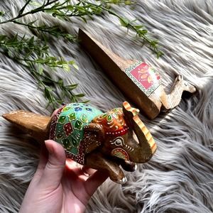 Elephant + Camel Hand-Painted Door Stoppers